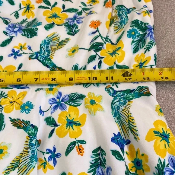Old Navy Floral Mini Dress with Yellow and Green Accents - Picture 6 of 7